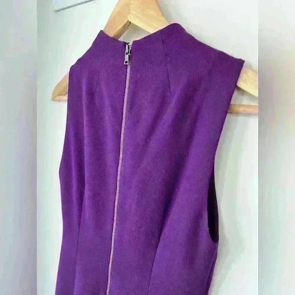 Alice + Olivia Womens Purple Mock Neck Romantic Midi Party Evening Dress 0 - Picture 10 of 11